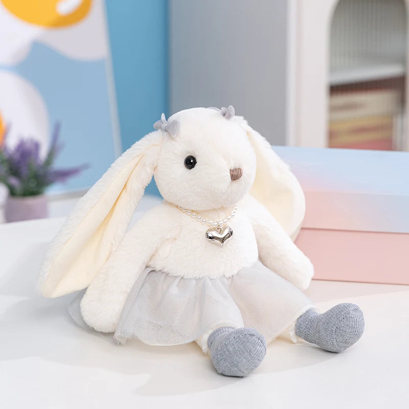 35/50cm Cartoon Cute Long Ears Rabbit Plush Doll Long Legs Princess Skirt Rabbit Animal Stuffed Toy Home Decor Gift For Girls