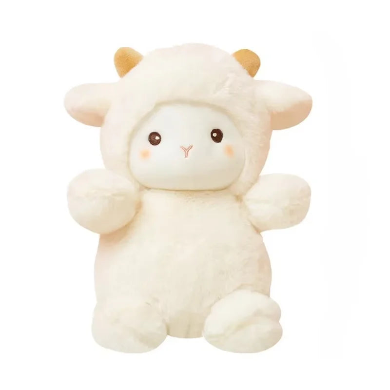 25CM Super Cute Sheep Plush Doll | Kawaii Rabbit & Alpaca Stuffed Animals | Soft Plush Toys & Pillows for Birthday/Wedding Party Decor & Throws