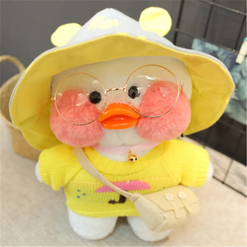 New plush Cute Lafan Duckes Cafe Duckes 30cm Doll Plush Toy Stuffed Soft Doll Kawaii Animal Pillow Birthday Gift for Kids