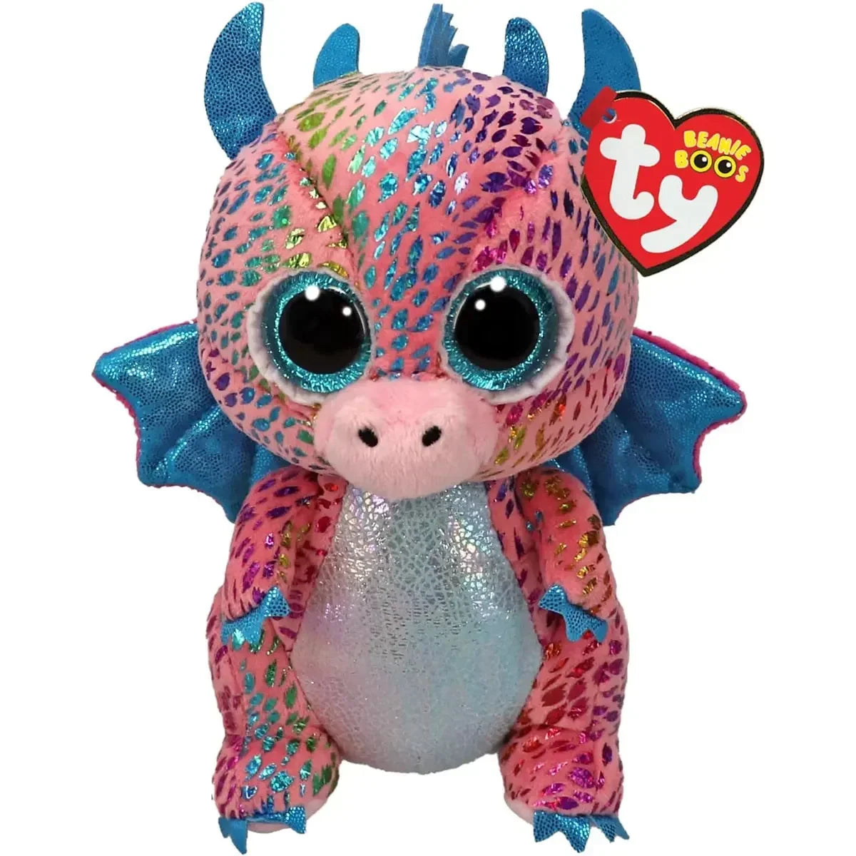15cm Ty Big Eye Beanie Animals Plush Slick Fox Ferdinand Locky Axolotl  Dexter Icy Seal Heather Cat Children Toy Holiday Gift