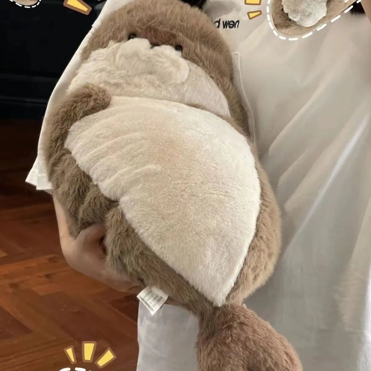 Kawaii Cartoon Sea Creature Sea Otter Plush Doll Pillow Blue Seal Sea Otter Stuffed Animal Birthday Gift For Boys And Girls