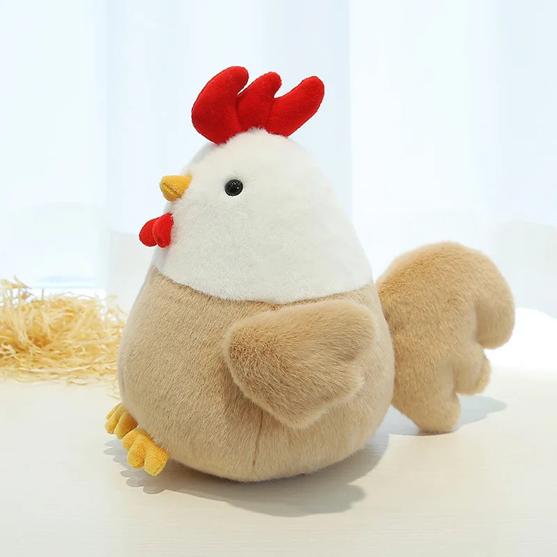 25CM Plush Toy Chicken Doll Cute Hen Doll Soft and Comfortable Girl Sleeping Pillow Gift Plush Toys Pillow Plushie Stuffed Toys