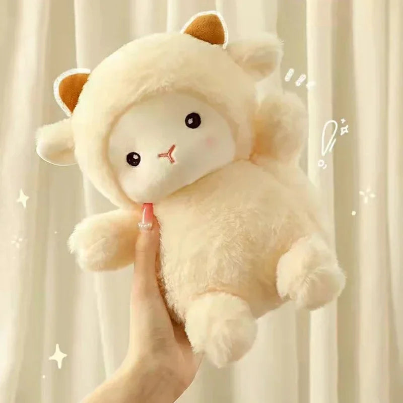 25CM Super Cute Sheep Plush Doll | Kawaii Rabbit & Alpaca Stuffed Animals | Soft Plush Toys & Pillows for Birthday/Wedding Party Decor & Throws