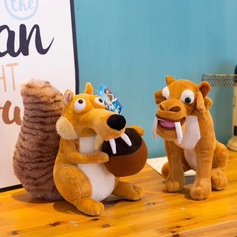 27cm Cute Soft Ice Age 3 Squirrel Pillow Stuffed Plush Toys Office Nap Pillow Home Comfort Cushion Decor Gift Doll Child