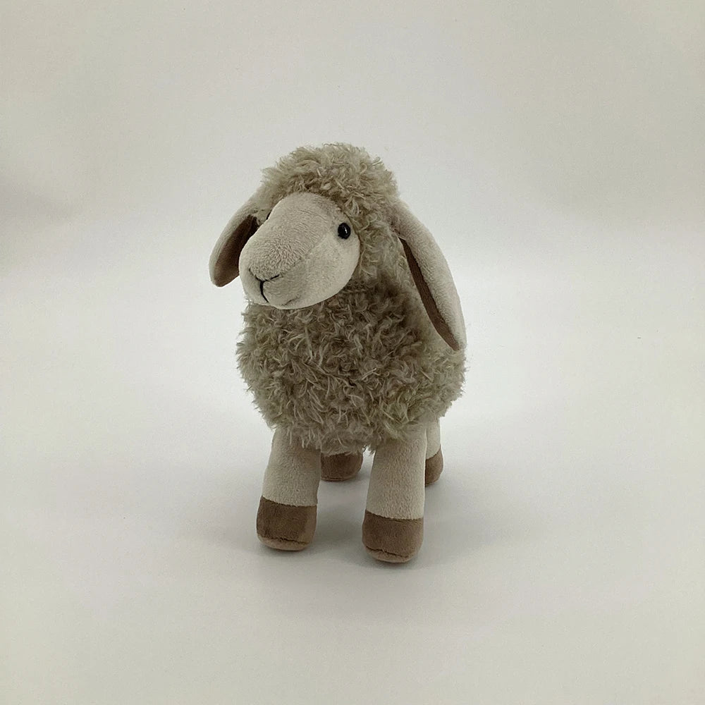 Children Soft White Sheep Plush Doll Baby Cute Animal Doll Girls Baby Stuffed Doll Home Toys Sleeping Mate Stuffed Plush Toys