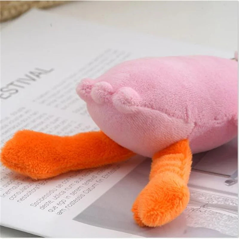 15cm Big Goose Plush Toy Cute Pendant  Stuffed Animal Bag Doll Keychain For Girls Christmas Gift Wedding Party Decor 3 Color