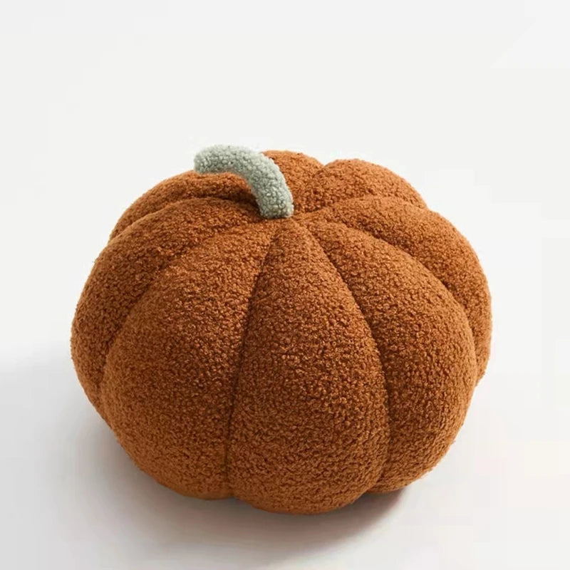 18-35cm Kawaii Simulation Nordic Halloween Pumpkin Plush Toys Lovely Soft Plant Stuffed Doll Holidays Props Decor Throw Pillow