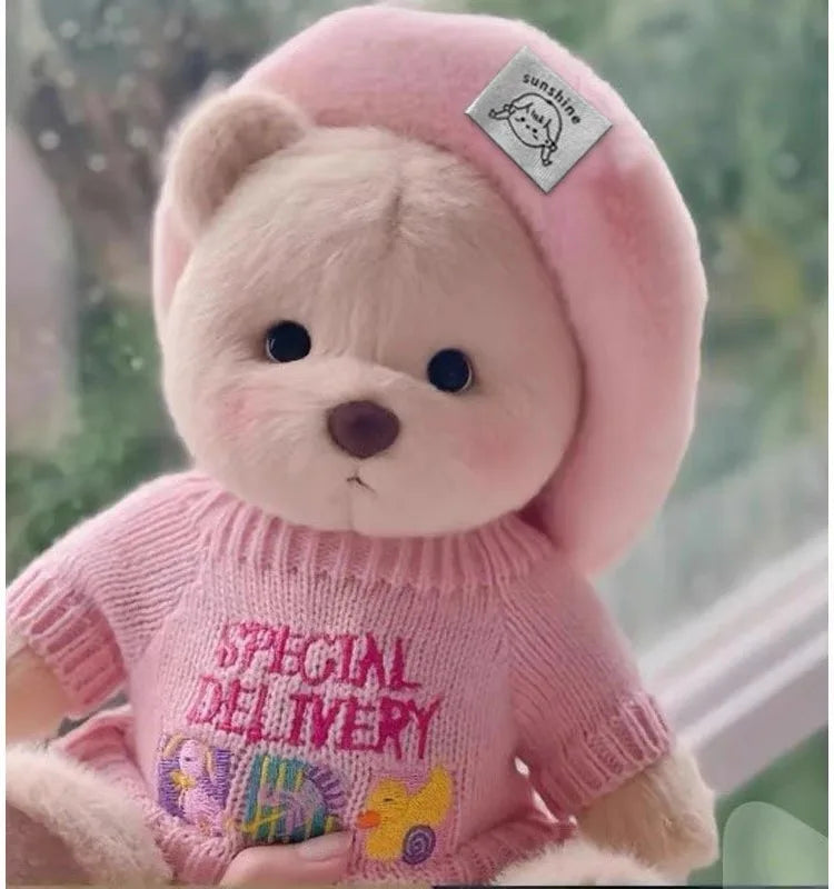 30cm High Quality Handmade Bear Plush Toy Cosplay Change Dress Cloth Girl Hug Cuddly Plushie Doll for Girlfriend Christmas Gift