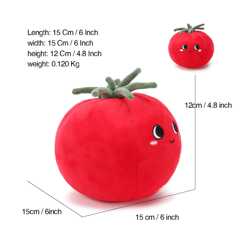 1PC Simulated Stuffed Fruit And Vegetable Soft Cute Cartoon Plush Toys Lemon Pumpkin For Baby Kids Appease Soother Toy Gifts