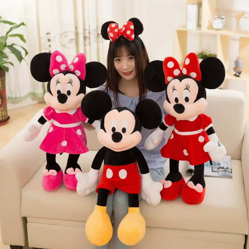Disney Mickey Mouse Minnie Plush Dolls Animal Stuffed Toys Birthday gift Christmas Gift for Kids Cute Mickey Minnie Presents