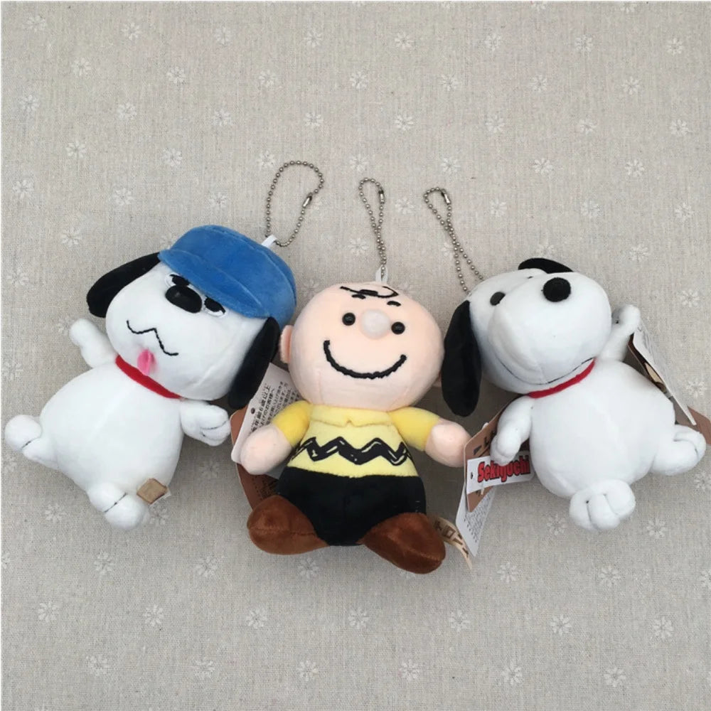 “Peanuts Charlie Brown & Friends Plush Toys - Cute Stuffed Animals (Charlie Brown, Tongue-Out Dog, Snoopy), Soft Cuddly Companions with Healing Charm for Kids & Fans”