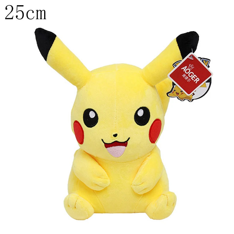 Cosplay Pikachu Pokemon Plush Eevee Charizard Snorlax Garchomp Tyranitar Hydreigon Ampharos Stuffed Doll Toy For Kid Miniso Gift