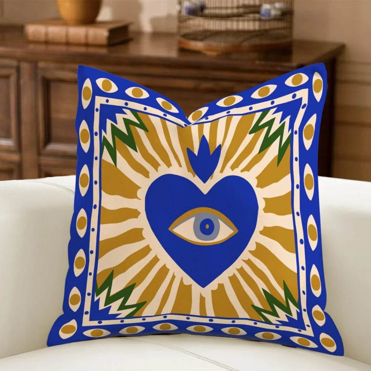 Minimal Boho Sun Leopard Palm Tree Pillow Cover Decorative Cushion Case Modern Bohemian Home Decor