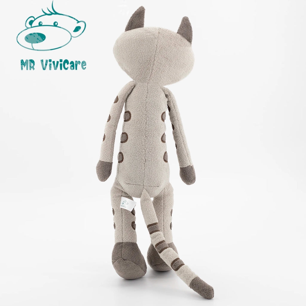 “MR Vivicare Striped Cat Plush Dolls - 35cm/45cm Soft Cuddly Stuffed Animals, Cute Smiling Cat Toys for Kids & Adults, Cozy Companion for Bedroom & Nursery”