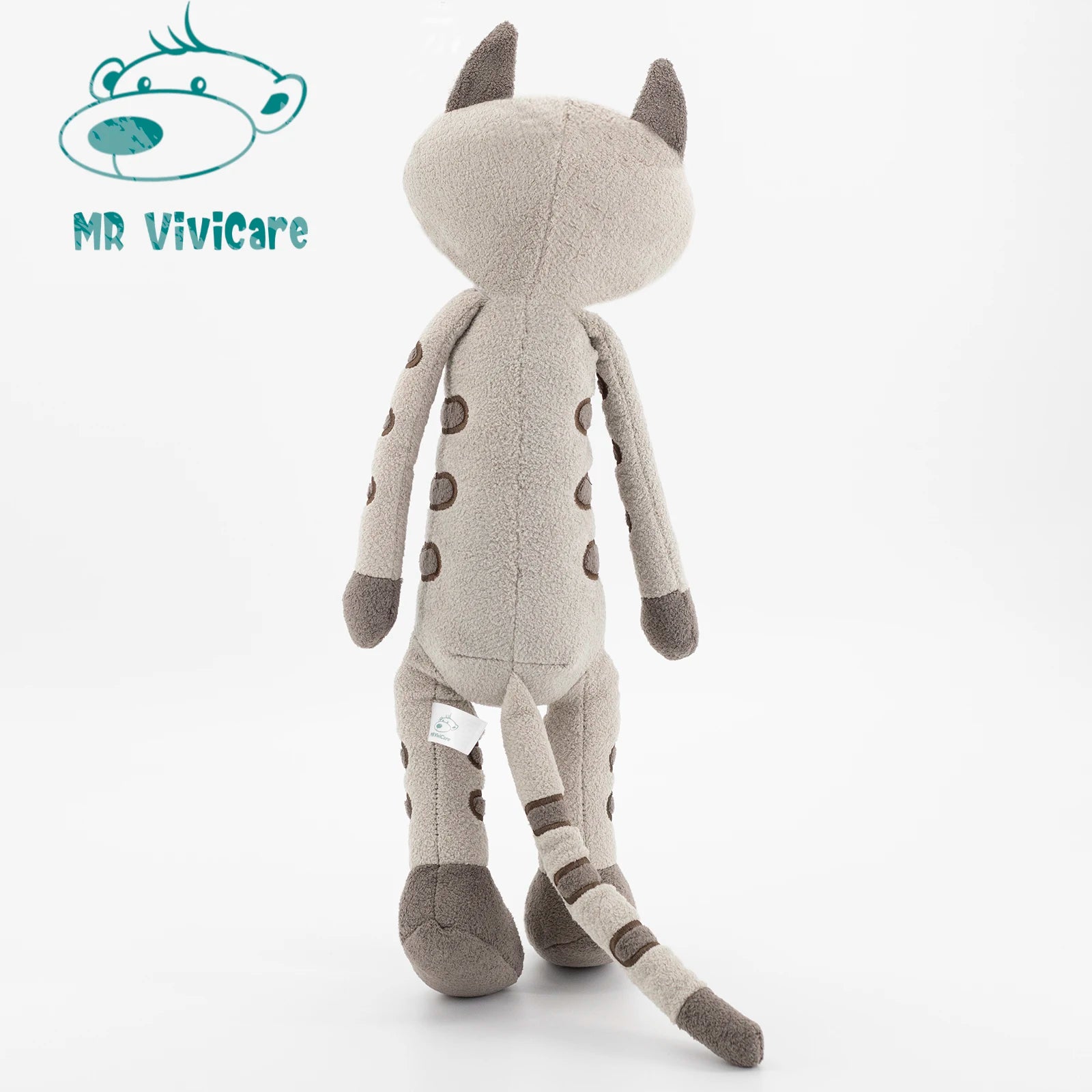 “MR Vivicare Striped Cat Plush Dolls - 35cm/45cm Soft Cuddly Stuffed Animals, Cute Smiling Cat Toys for Kids & Adults, Cozy Companion for Bedroom & Nursery”