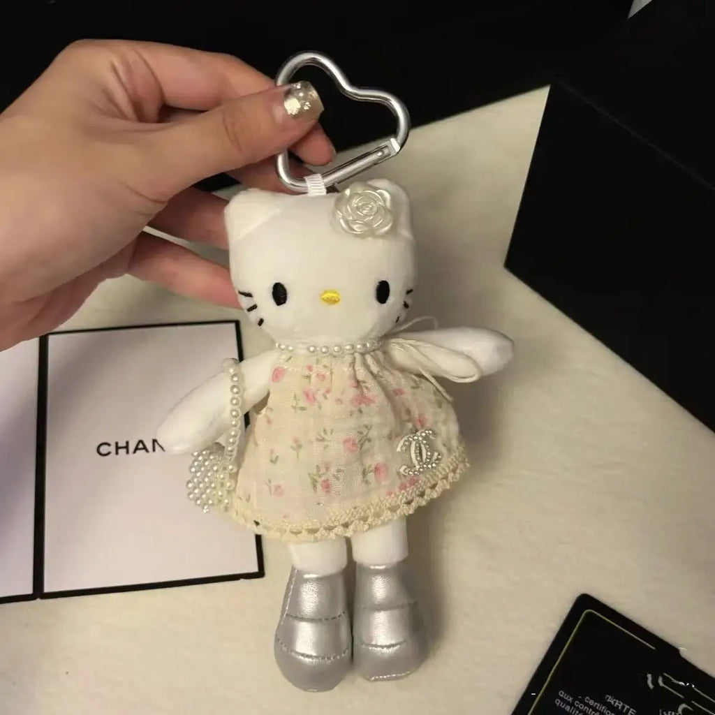 Sanrio Hobby Long Legs Hello Kitty Cartoon Translated Mixed Style Series Plush Doll Pendant Bags and Dresses Birthday Gift