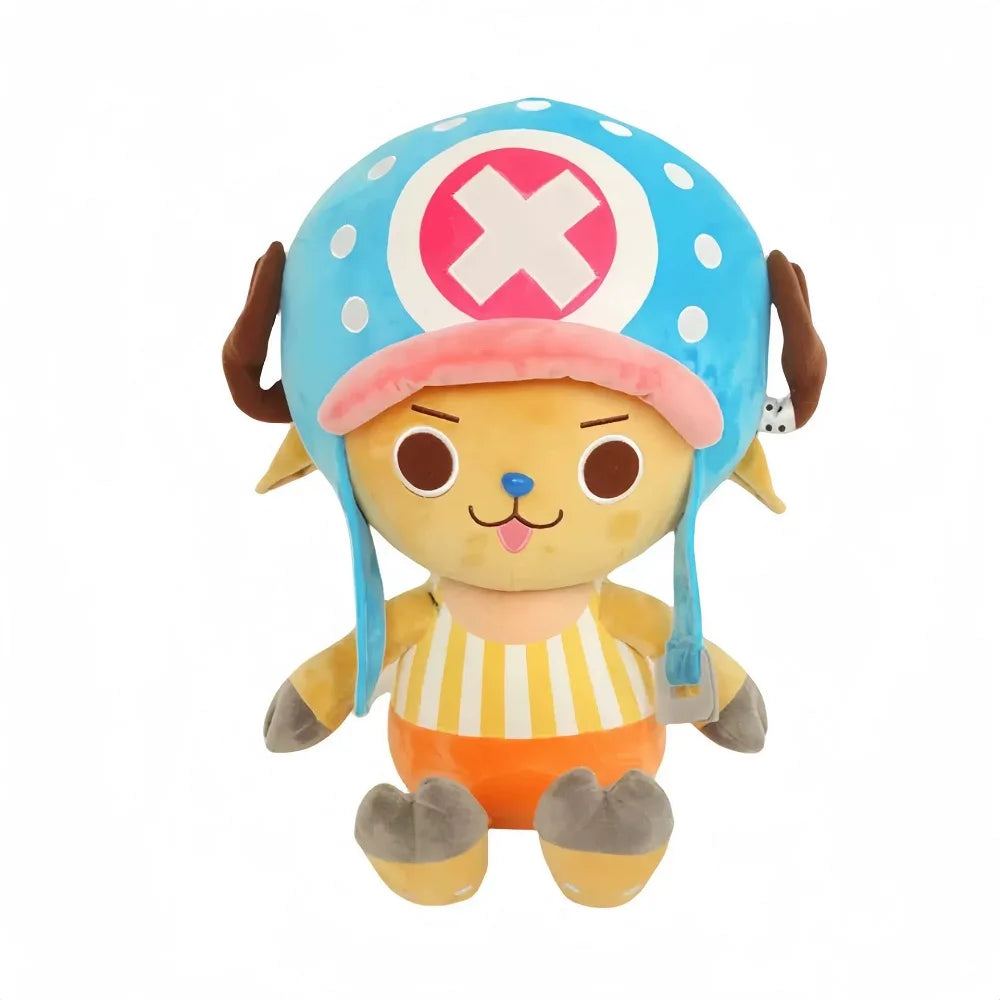 14-30cm/5.5-11.8in Genuine ONE PIECE Stuffed Plush Toy Kawaii Plush Keychain Toy Tony Chopper Soft Stuffed Plush Doll Keychain