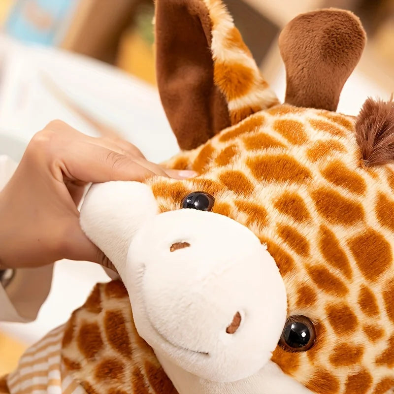 Giraffe Plush Toy Cute Soft Stuffed Animal Doll Nursery Kids Room Decor Birthday Children's Day Christmas Gift for Baby Kids