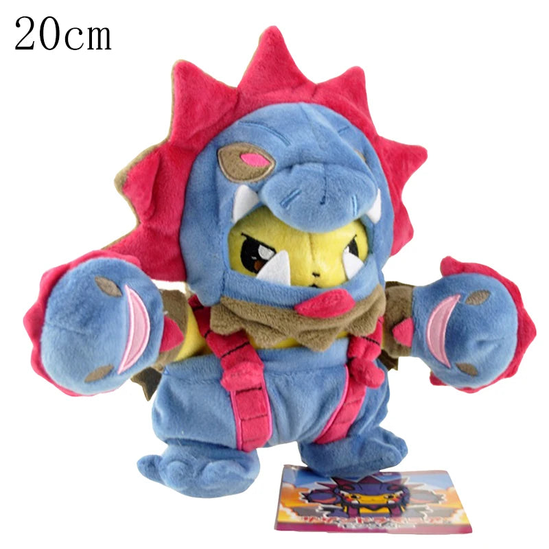 Cosplay Pikachu Pokemon Plush Eevee Charizard Snorlax Garchomp Tyranitar Hydreigon Ampharos Stuffed Doll Toy For Kid Miniso Gift