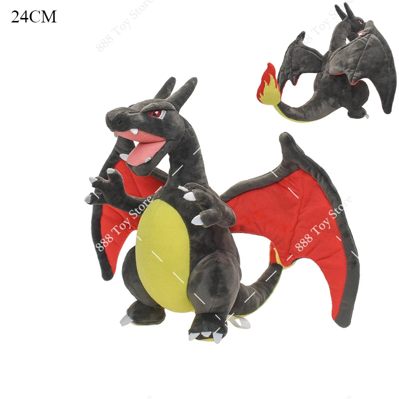 Pokemon Plush Shiny Gyarados Charizard Mega Rayquaza Hisuian Zorua Ho-Oh Lucario Butterfree Anime Stuffed Peluche Kids Xmas Gift