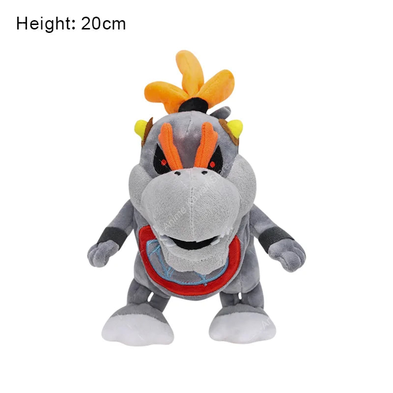 Bowser Bros Plush Toys King Koopa Bowser King JR Anime Cartoon Soft Stuffed Plush Toy Dolls For Children Birthday Christmas Gift