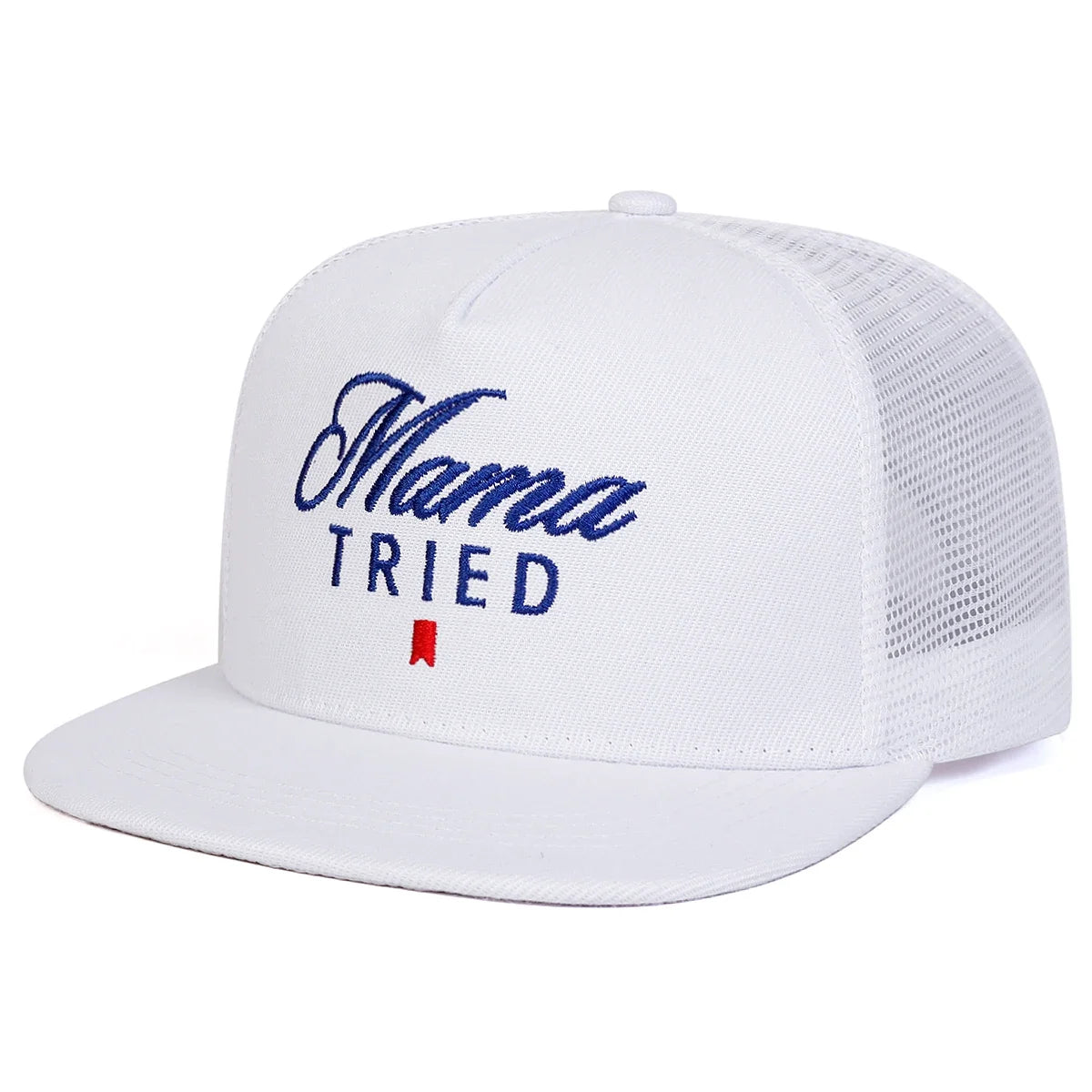 Mama Tried Embroidered Trucker Hat | Vintage Snapback Baseball Cap for Women