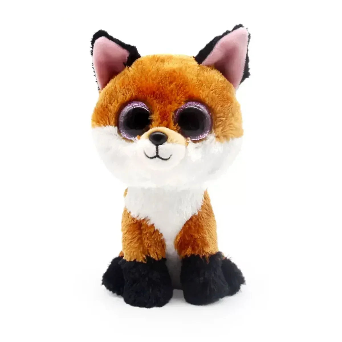 15cm Ty Big Eye Beanie Animals Plush Slick Fox Ferdinand Locky Axolotl  Dexter Icy Seal Heather Cat Children Toy Holiday Gift