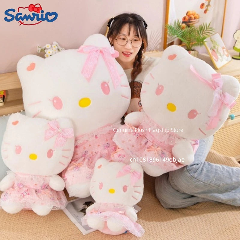 30/40/50/70CM Big Size Sanrio Hello Kitty Cartoon Anime Plush Stuffed Doll Room Decoration Cute Pillow Plushies Ornaments Gifts