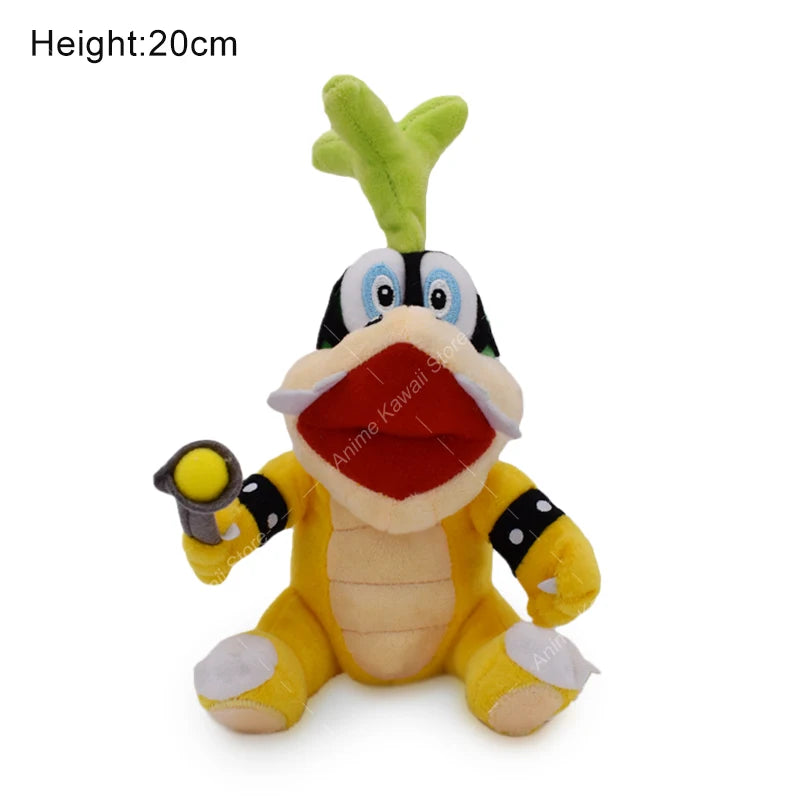 Bowser Bros Plush Toys King Koopa Bowser King JR Anime Cartoon Soft Stuffed Plush Toy Dolls For Children Birthday Christmas Gift