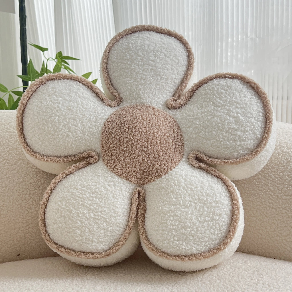 Flower Pillow Sofa Living Room Cushion Sunflower Bay Window Decoration Petal Luxury Bed Headrest Pillow Backrest Pad PP Cotton
