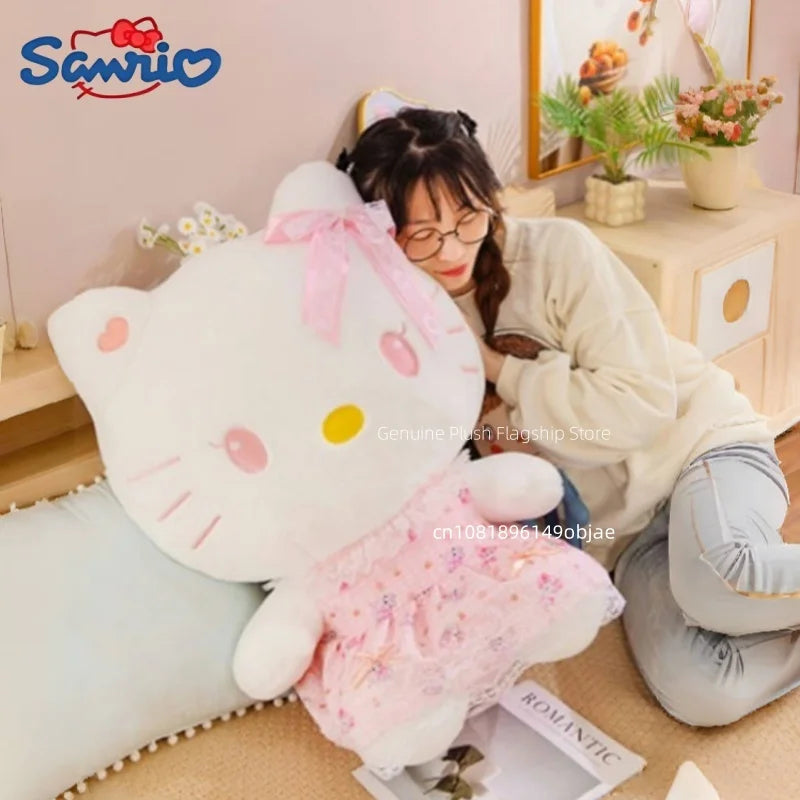 30/40/50/70CM Big Size Sanrio Hello Kitty Cartoon Anime Plush Stuffed Doll Room Decoration Cute Pillow Plushies Ornaments Gifts