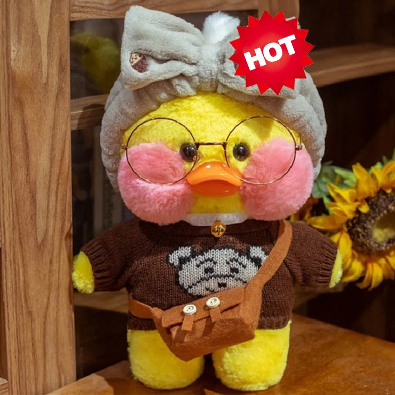 New plush Cute Lafan Duckes Cafe Duckes 30cm Doll Plush Toy Stuffed Soft Doll Kawaii Animal Pillow Birthday Gift for Kids