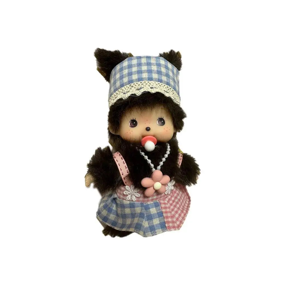 15cm Mengqiqi Plush Doll Pendant City Series PP Cotton Monkey Plush Doll Cute Hand Puppet Doll Birthday Gift Plush Toy