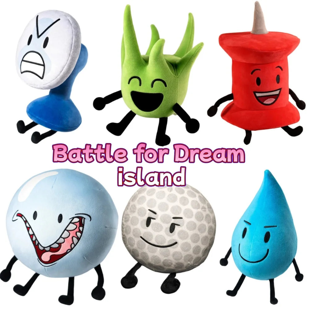 Arrival BFDI Battle For Dream Island Plush Toy 70 Stuffed Doll Soft Animal X Number Blintz Block Marker Stapler French Fries