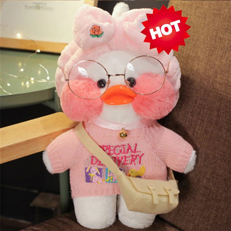 New plush Cute Lafan Duckes Cafe Duckes 30cm Doll Plush Toy Stuffed Soft Doll Kawaii Animal Pillow Birthday Gift for Kids