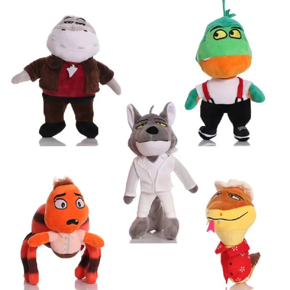 The Bad Guys Mr Wolf Plush Toys Kawaii Wolf Snake Piranha Plush Cute Anime Animal Dolls Hot Around The Movie Stuffed Kid Gift