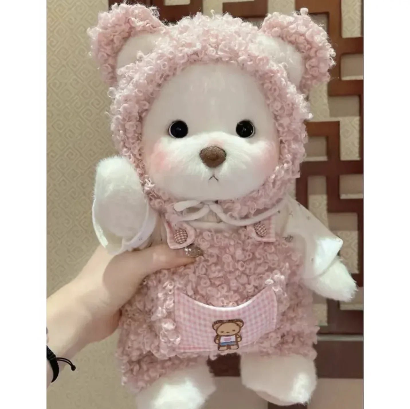 30cm Handmade Teddy Tale Bear Plush Toy Change Dress Baby Crawling Cloth Girl Hug Cuddly Plushie Doll for Girlfriend Gift