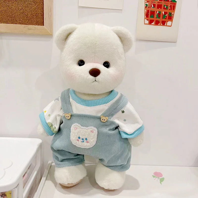 30cm High Quality Handmade Bear Plush Toy Cosplay Change Dress Cloth Girl Hug Cuddly Plushie Doll for Girlfriend Christmas Gift