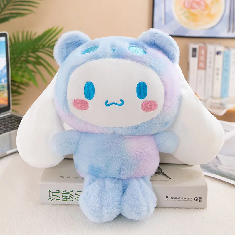 Sanrio Anime Sanriod Toys Kawaii Kuromi My Melody Cinnamorol Plush Soft Stuffed Animals Doll Plushie Pillow Xmas Gift Decor