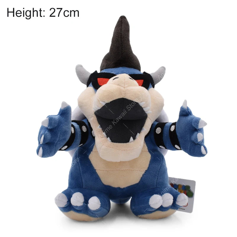Bowser Bros Plush Toys King Koopa Bowser King JR Anime Cartoon Soft Stuffed Plush Toy Dolls For Children Birthday Christmas Gift