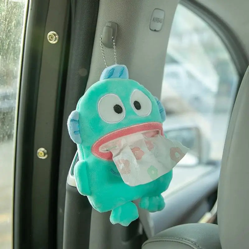 Sanrio Cute Hangyodon Pendant Tissue Cover Funny Hangyodon Small Tissue Cover Bag Pendant Gifts Girl