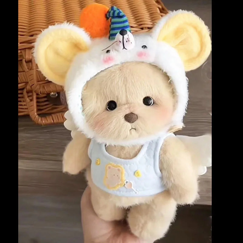 30cm High Quality Handmade Bear Plush Toy Cosplay Change Dress Cloth Girl Hug Cuddly Plushie Doll for Girlfriend Christmas Gift