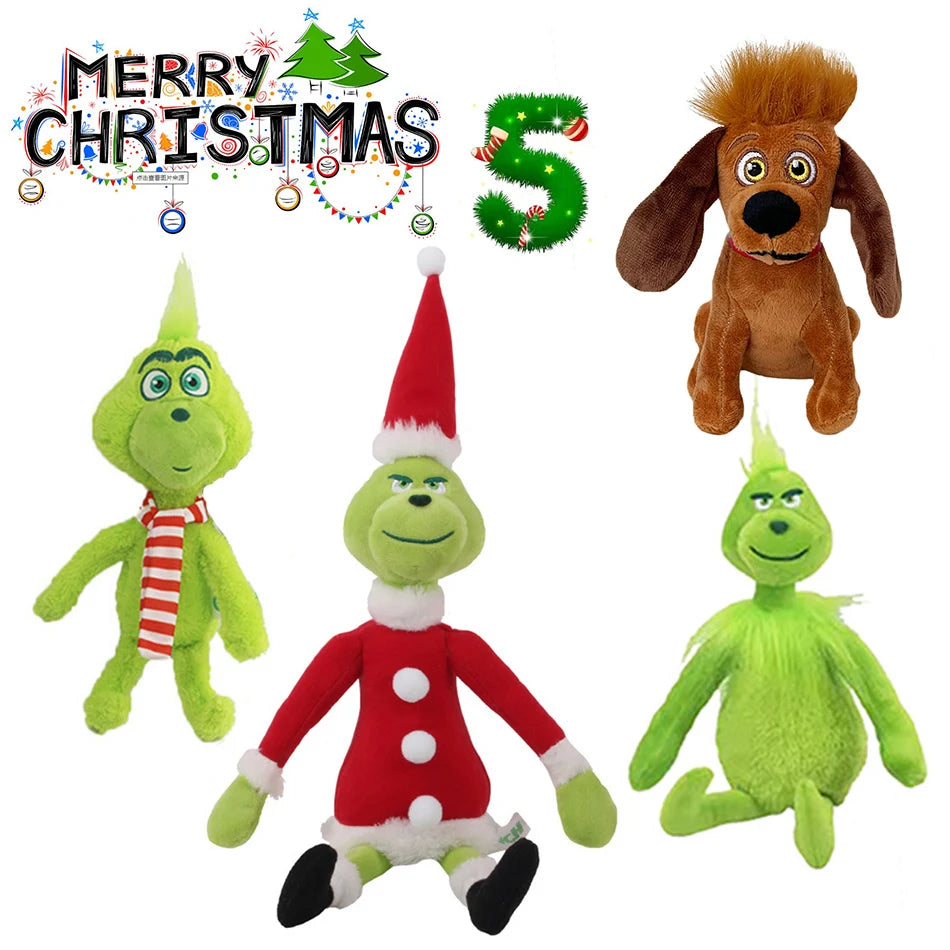 Bandai Grinch Plush Doll Toy Gift Cartoon Style Children Toys Rag Doll Kawaii Room Decor For christmas Plush Toys Boys and girls