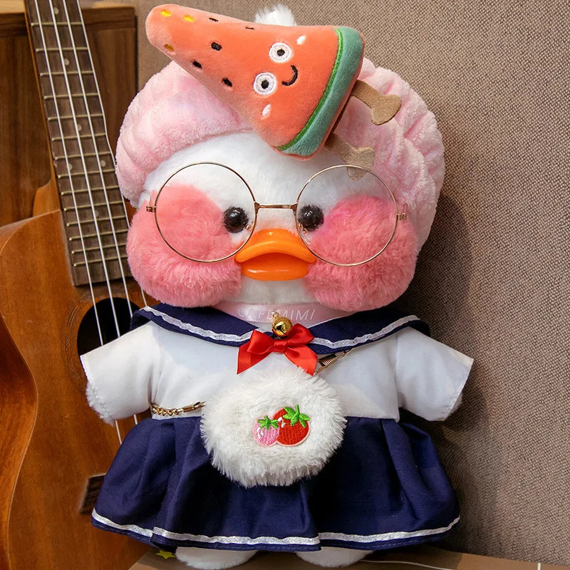 New plush Cute Lafan Duckes Cafe Duckes 30cm Doll Plush Toy Stuffed Soft Doll Kawaii Animal Pillow Birthday Gift for Kids