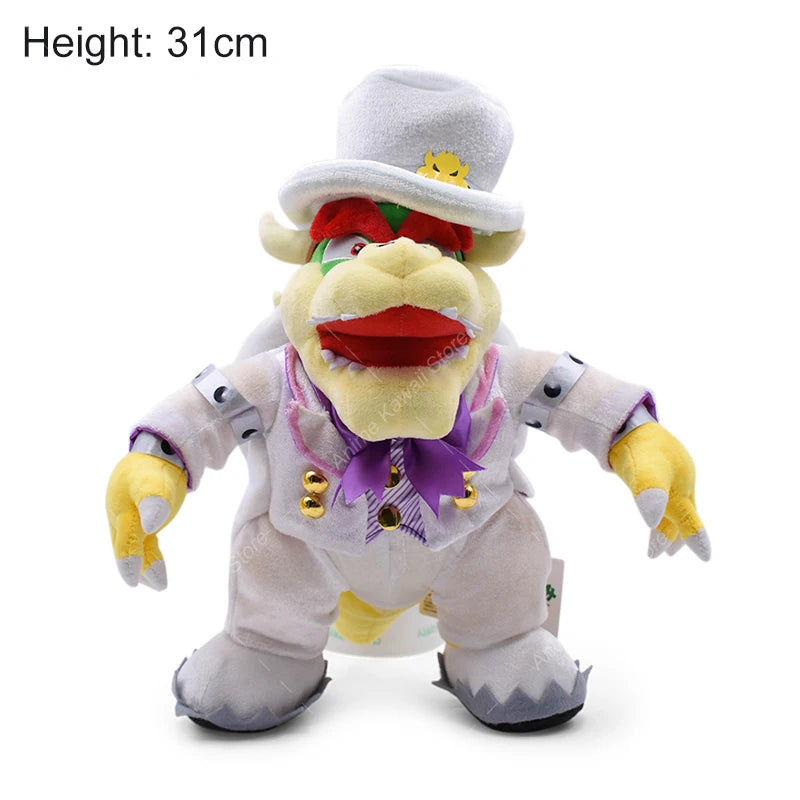 Bowser Bros Plush Toys King Koopa Bowser King JR Anime Cartoon Soft Stuffed Plush Toy Dolls For Children Birthday Christmas Gift