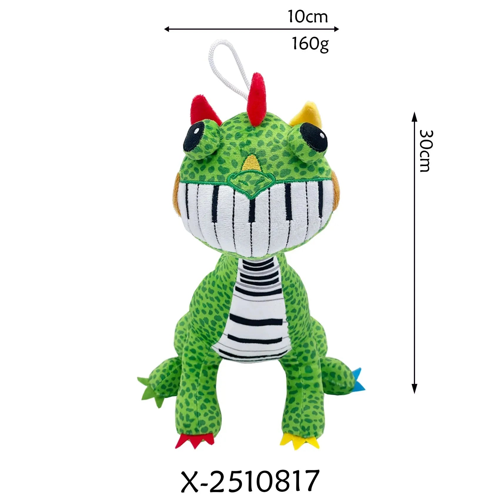 Pianosaurus Plush Nightmare Critters Green Dinosaur Stuffed Doll Anime Cute Toys Doll Collectibles Peluches Kids Gift Custom