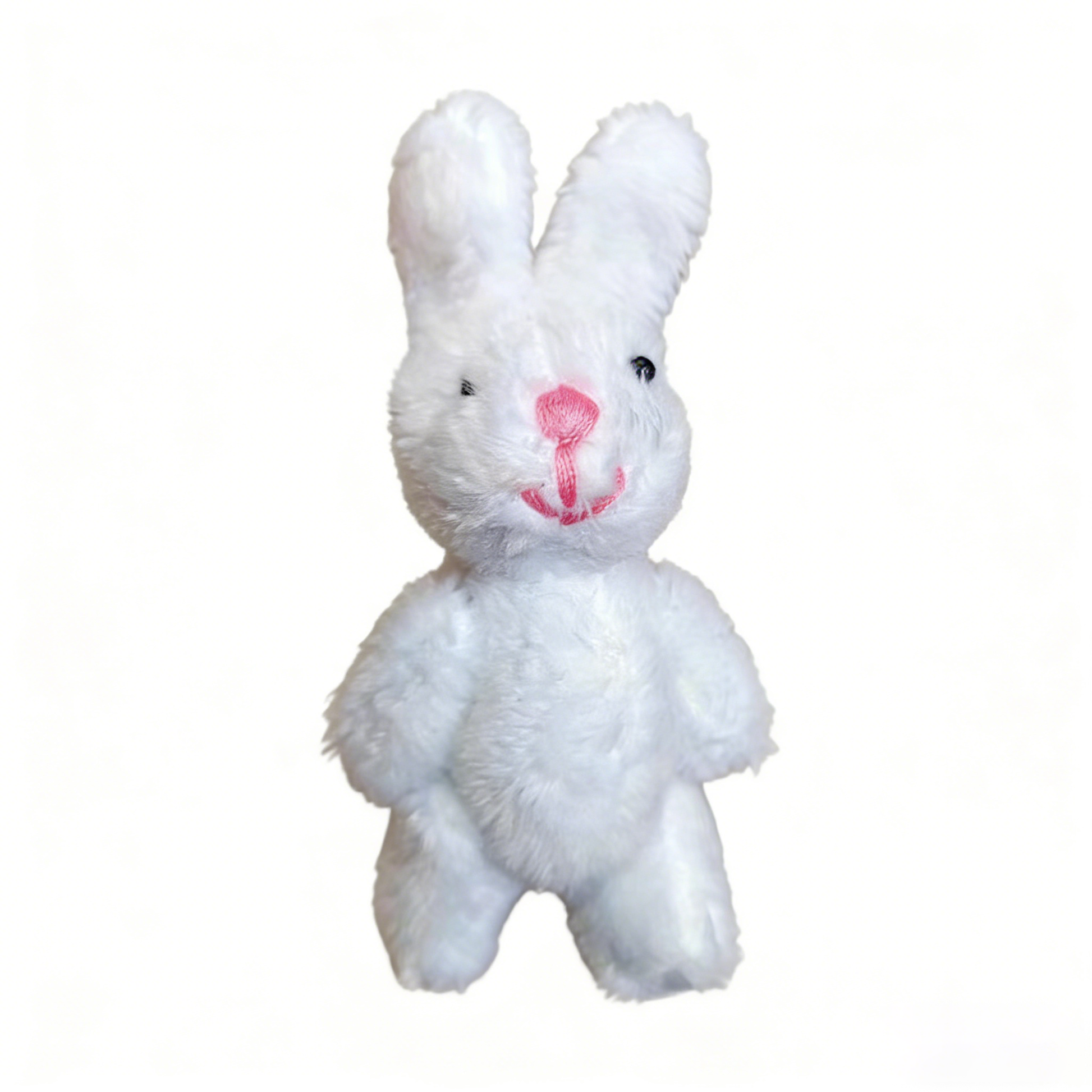 Mini Jointed Bunny Plush Toy - Poseable Stuffed Rabbit Doll (Assorted Colors) | Small Fluffy Bunny Ornament, Backpack Charm, Gift for Kids & Collectors