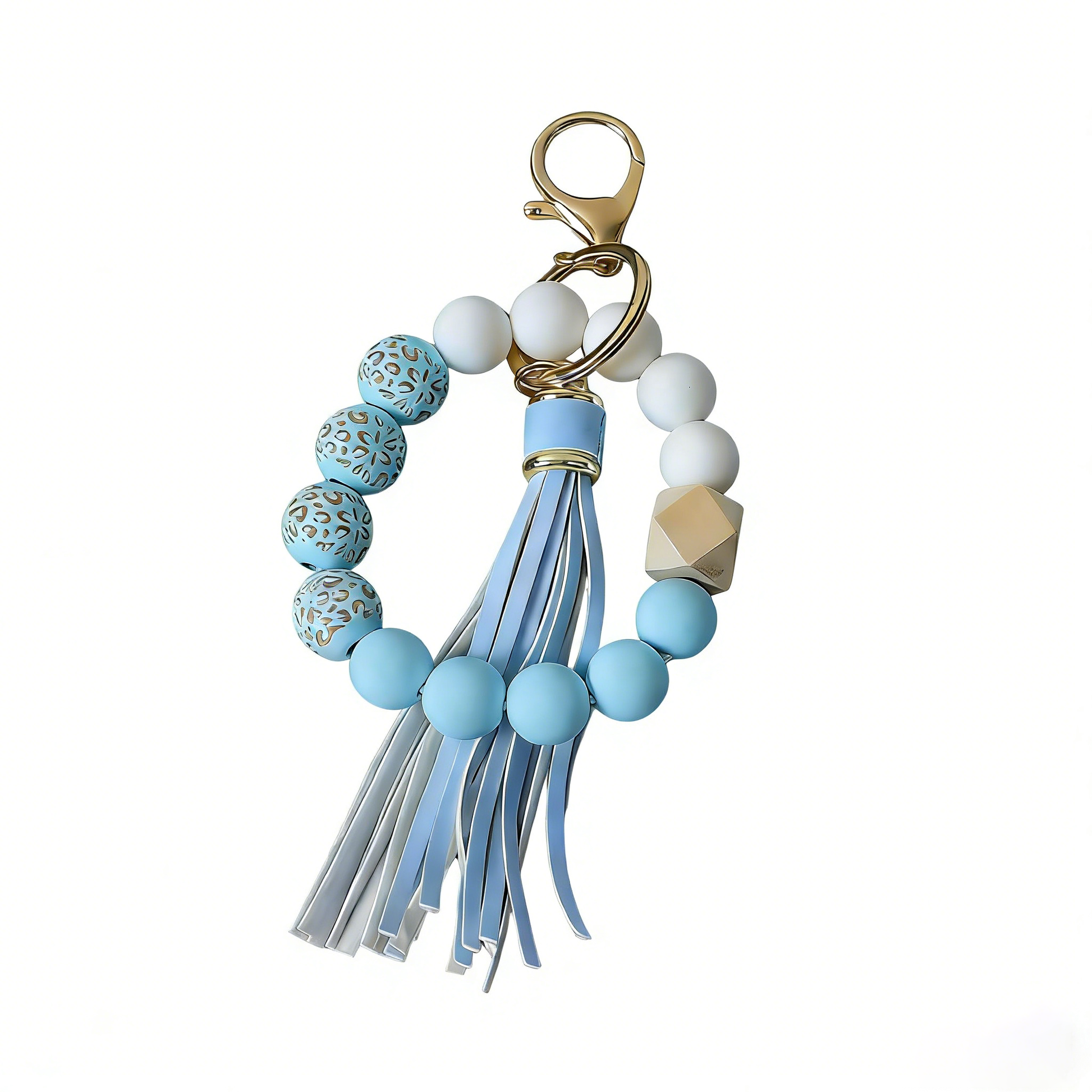 Beechwood Keychain、Positive Energy Charm、Memorial Bracelet Keychain、Silicone Bead Tassel Charm、Good Luck Keepsake