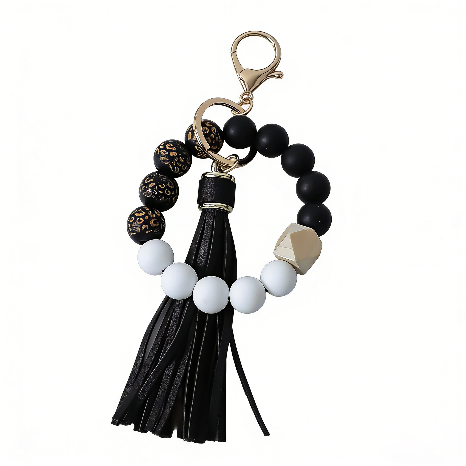 Beechwood Keychain、Positive Energy Charm、Memorial Bracelet Keychain、Silicone Bead Tassel Charm、Good Luck Keepsake