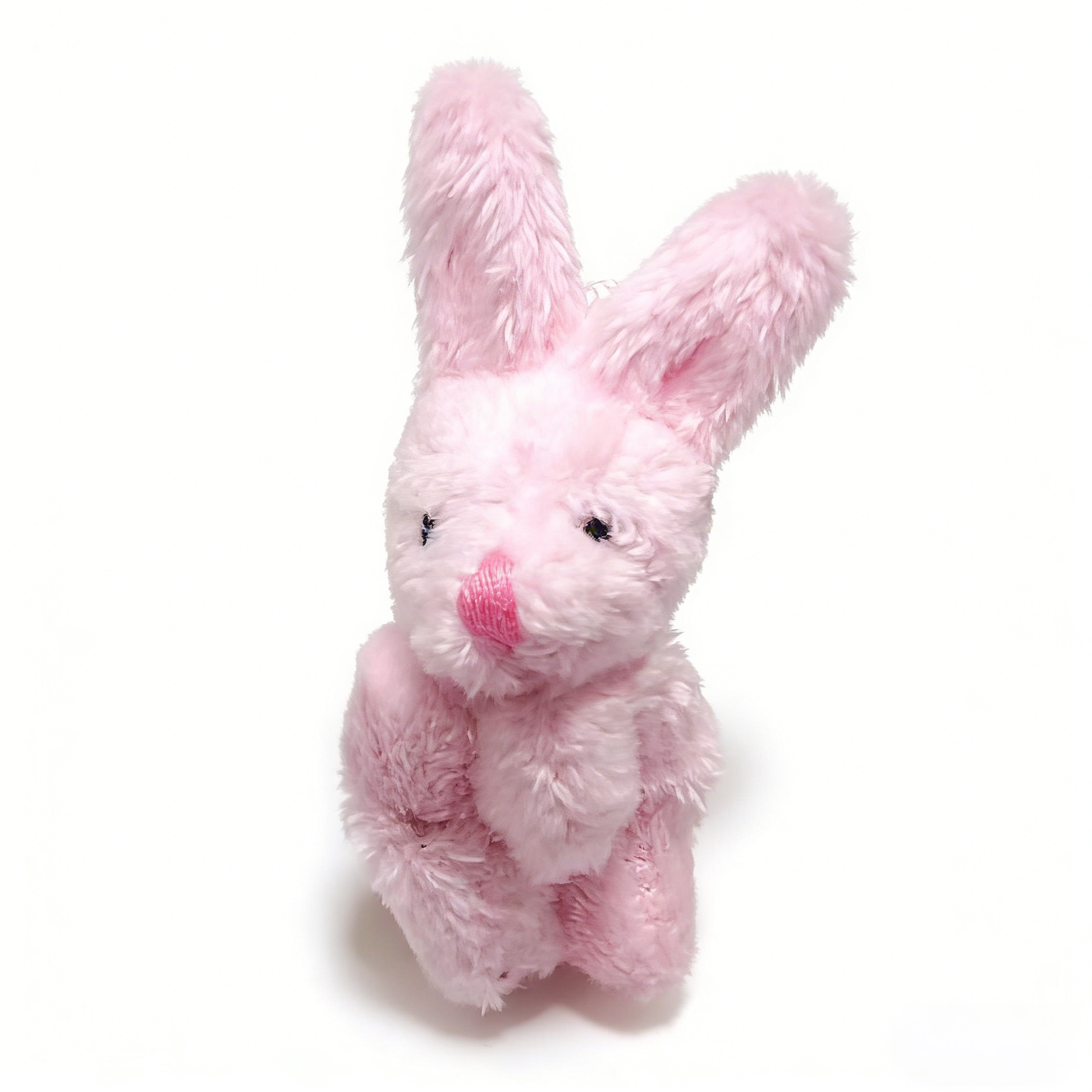 Mini Jointed Bunny Plush Toy - Poseable Stuffed Rabbit Doll (Assorted Colors) | Small Fluffy Bunny Ornament, Backpack Charm, Gift for Kids & Collectors